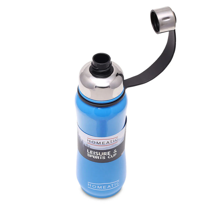 Homeatic Leisure and Sports Vacuum Flask 500ML Blue Steel Water Bottle at Zubaidas Official Pakistan