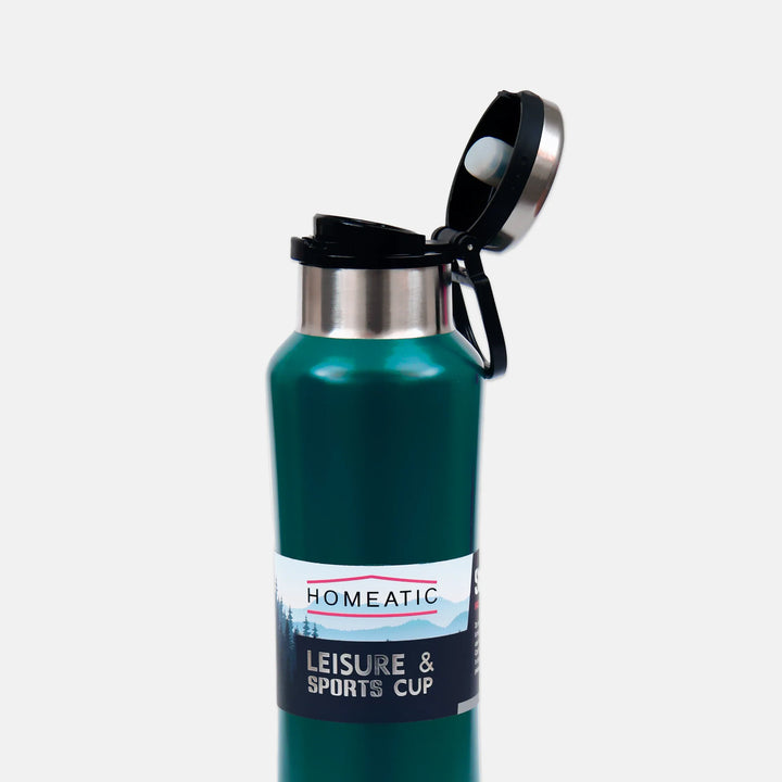Homeatic Leisure and Sports Vacuum Flask 550ML Green Steel Water Bottle at Zubaidas Official Pakistan