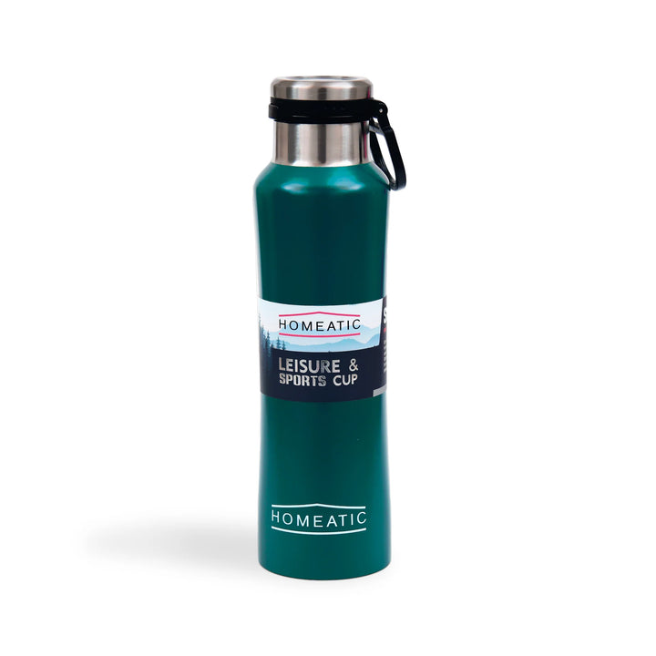 Homeatic Leisure and Sports Vacuum Flask 550ML Green Steel Water Bottle at Zubaidas