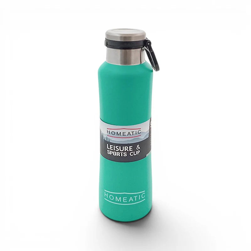 Homeatic Leisure and Sports Vacuum Flask 550ML Light Green Steel Water Bottle at Zubaidas