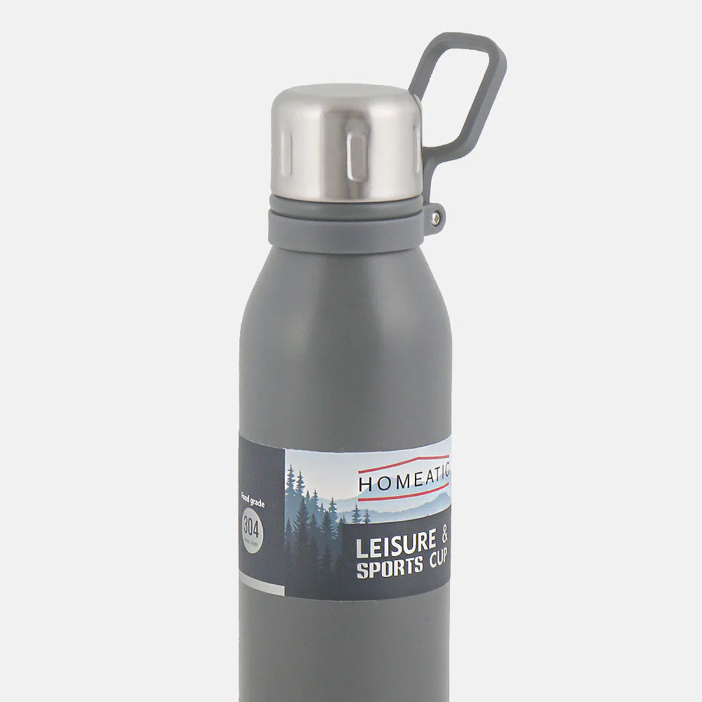 Homeatic Leisure and Sports Vacuum Flask 700ML Grey Steel Water Bottle at Zubaidas Official Pakistan