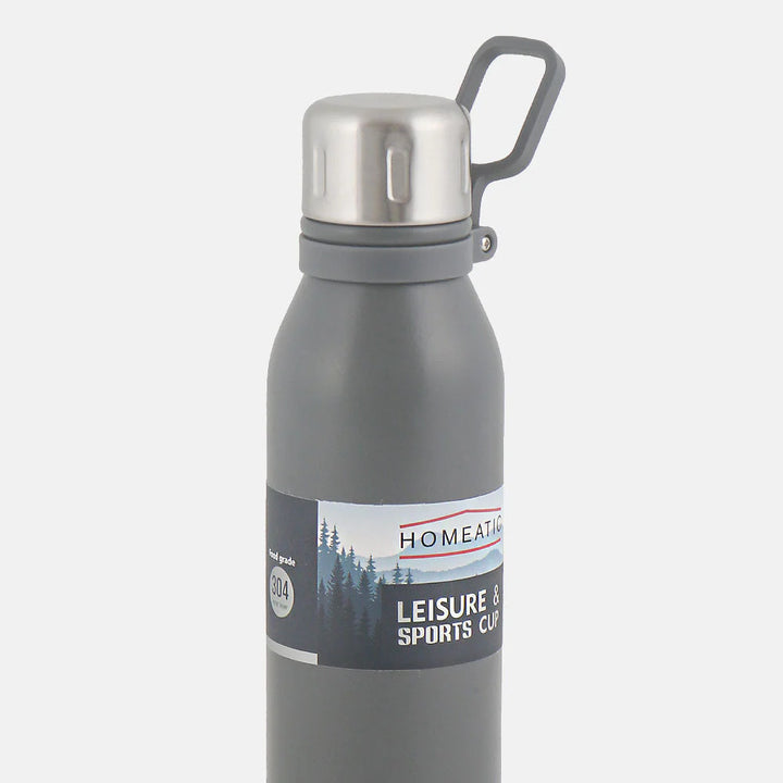 Homeatic Leisure and Sports Vacuum Flask 700ML Grey Steel Water Bottle at Zubaidas Official Pakistan
