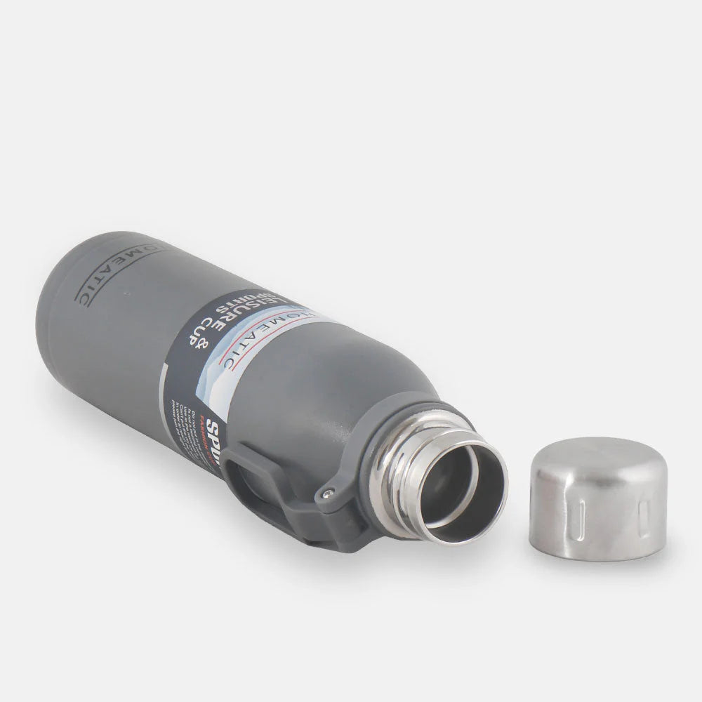 Homeatic Leisure and Sports Vacuum Flask 700ML Grey Steel Water Bottle at Zubaidas Online Pakistan