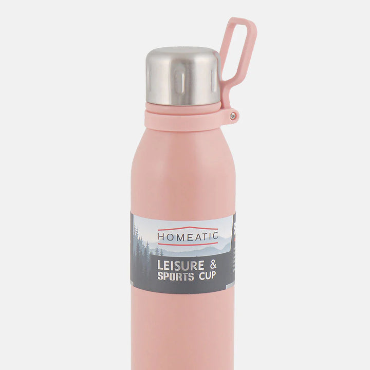 Homeatic Leisure and Sports Vacuum Flask 700ML Pink Steel Water Bottle at Zubaidas Official Pakistan