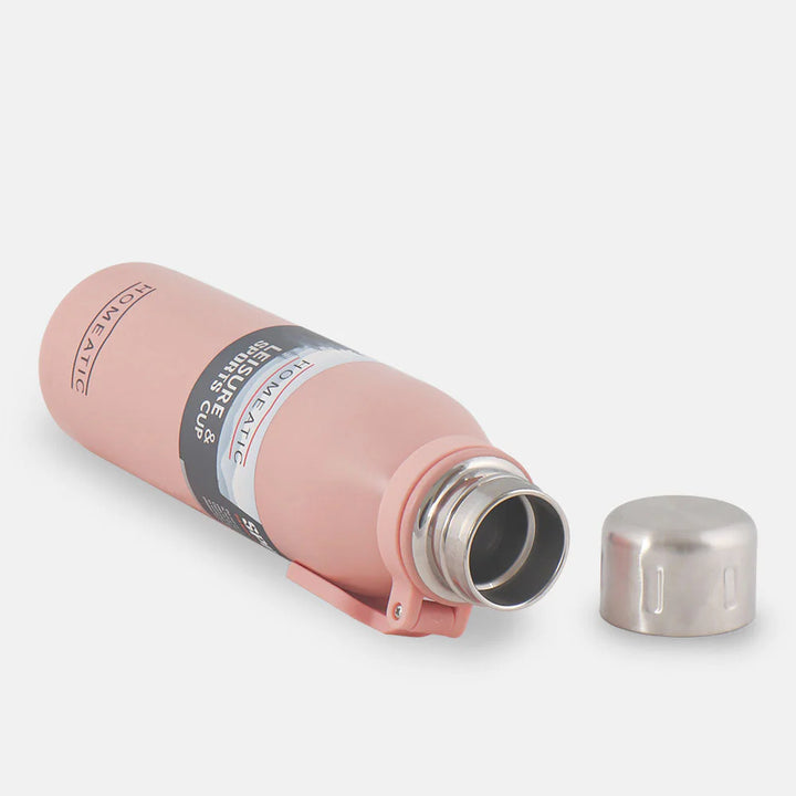 Homeatic Leisure and Sports Vacuum Flask 700ML Pink Steel Water Bottle at Zubaidas Online Pakistan