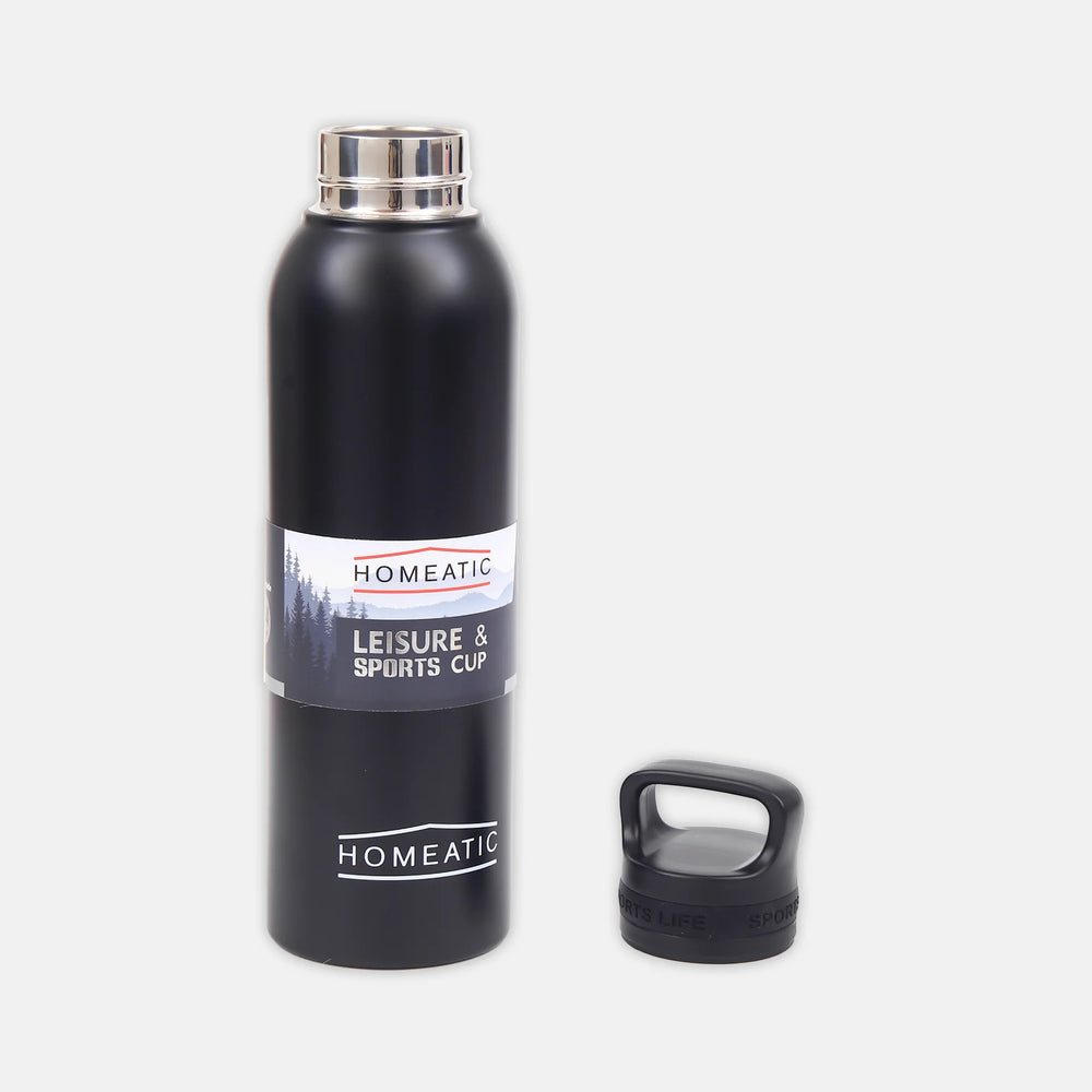 Homeatic Leisure and Sports Vacuum Flask 730ML Black Steel Water Bottle at Zubaidas Offcial Pakistan
