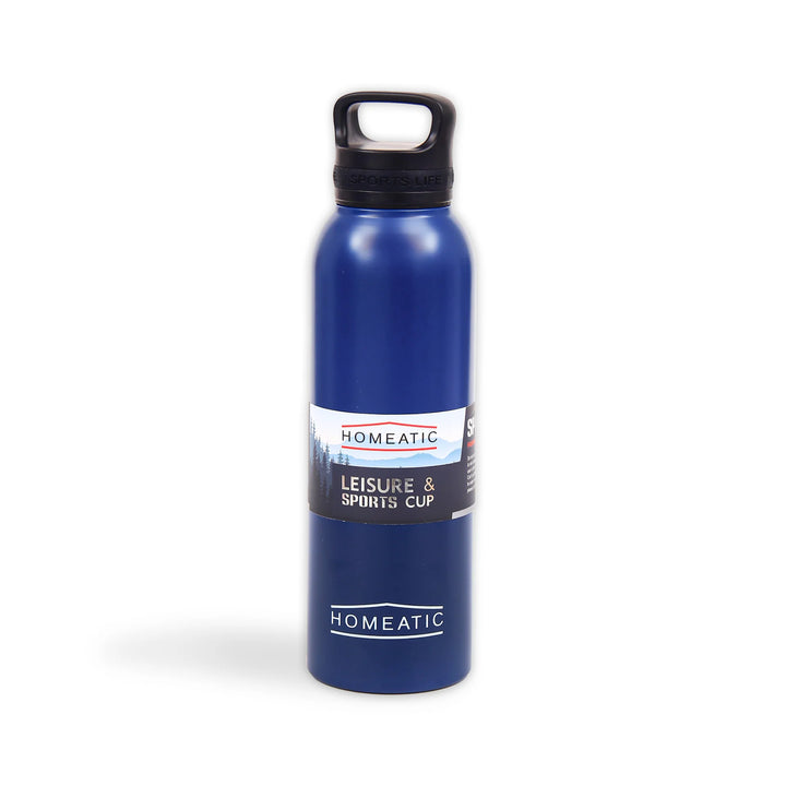Homeatic Leisure and Sports Vacuum Flask 730ML Blue Steel Water Bottle at Zubaidas