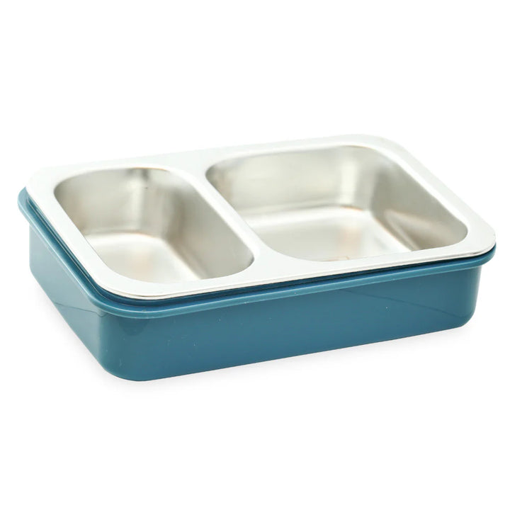Homeatic Multi Compartment Stainless Steel Blue 750 ml Lunch Box at Zubaidas Best Baby and Kids Store in Pakistan