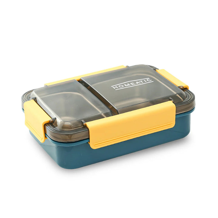 Homeatic Multi Compartment Stainless Steel Blue 750 ml Lunch Box at Zubaidas
