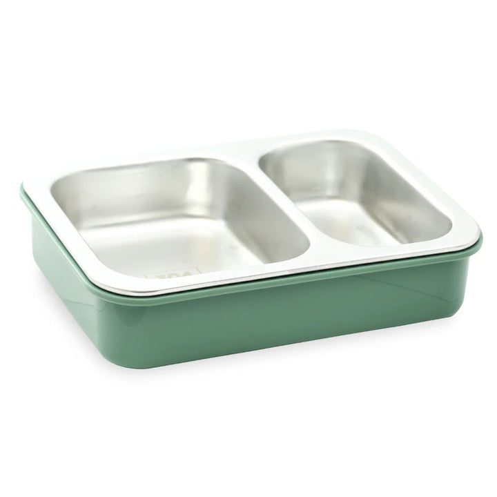 Homeatic Multi Compartment Stainless Steel Green 750 ml Lunch Box at Zubaidas Best Online Baby and Kids Store in Pakistan