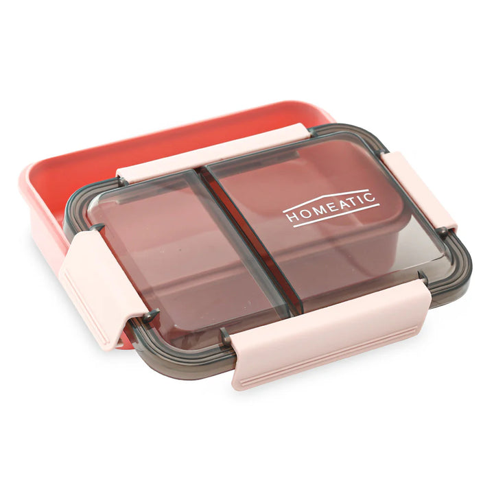 Homeatic Multi Compartment Stainless Steel Pink 750 ml Lunch Box at Zubaidas Online Pakistan