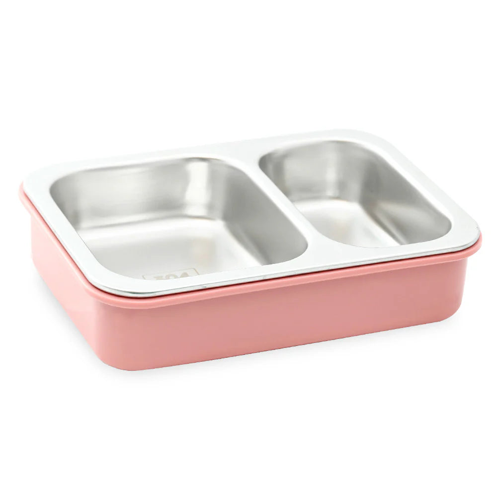 Homeatic Multi Compartment Stainless Steel Pink 750 ml Lunch Box at Zubaidas Best Online Baby and Kids Store in Pakistan