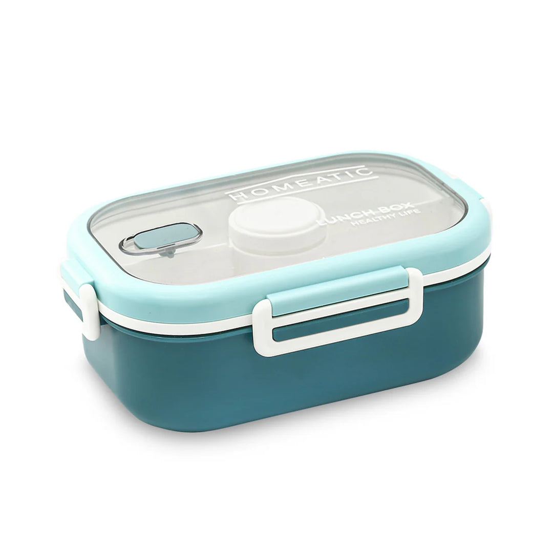 Homeatic Plastic Blue 1100 ML Lunch Box with Cutlery at Zubaidas