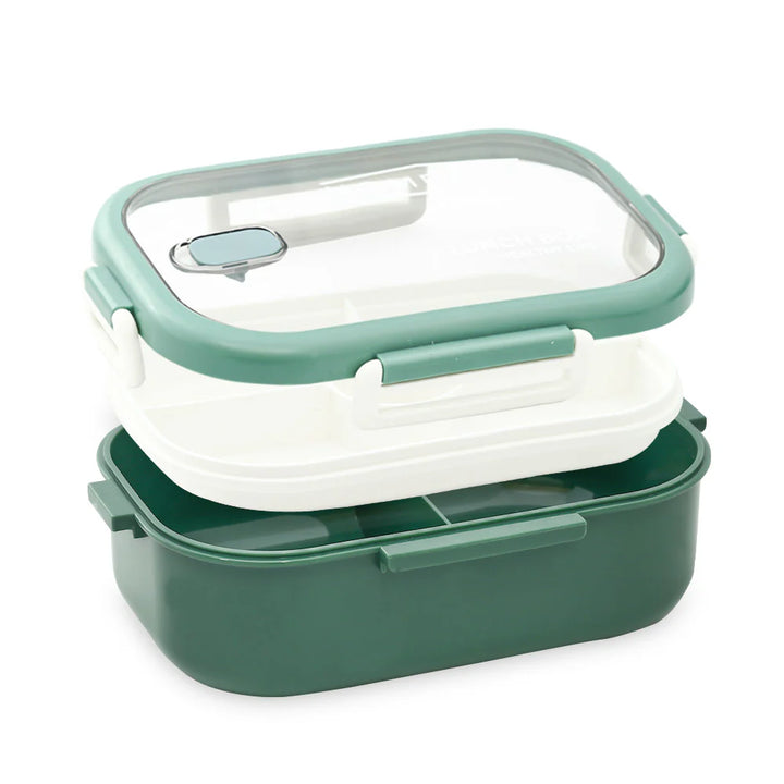 Homeatic Plastic Green 1100 ML Lunch Box with Cutlery at Zubaidas Official Pakistan