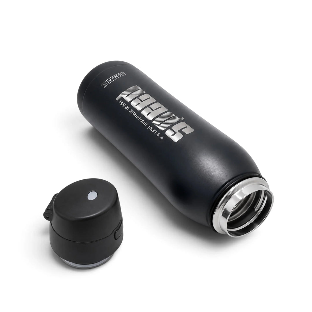 Homeatic Speed Vacuum Flask 800ML Black Steel Water Bottle at Zubaidas Online Pakistan