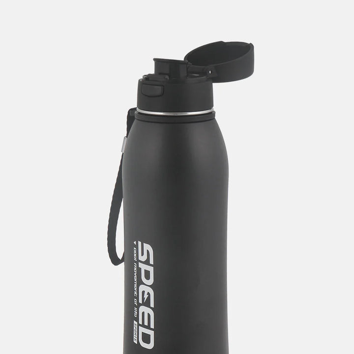 Homeatic Speed Vacuum Flask 800ML Black Steel Water Bottle at Zubaidas Official Pakistan