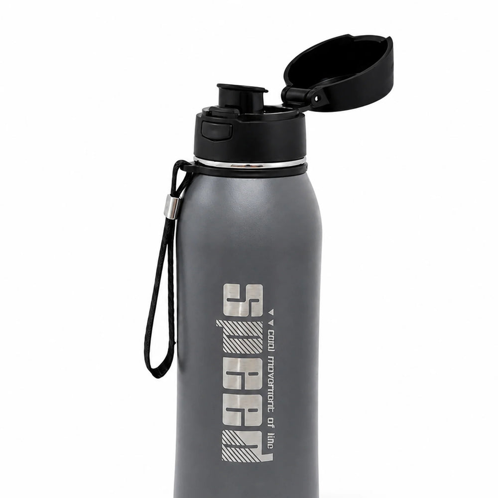 Homeatic Speed Vacuum Flask 800ML Grey Steel Water Bottle at Zubaidas Official Pakistan