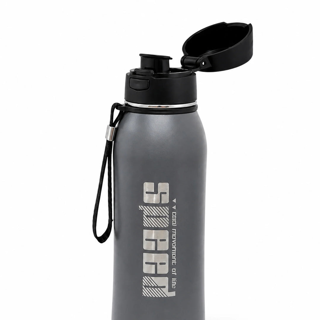 Homeatic Speed Vacuum Flask 800ML Grey Steel Water Bottle at Zubaidas Official Pakistan