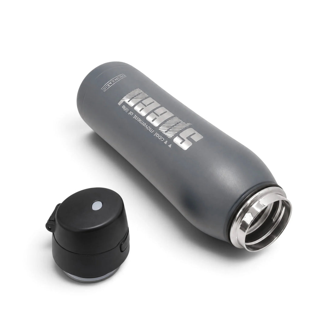 Homeatic Speed Vacuum Flask 800ML Grey Steel Water Bottle at Zubaidas Online Pakistan