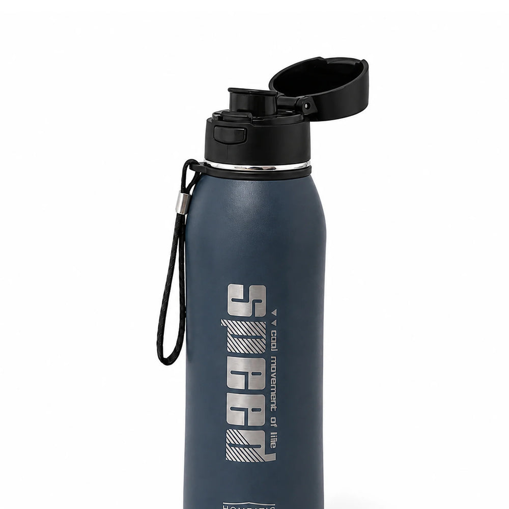 Homeatic Speed Vacuum Flask 800ML Navy Steel Water Bottle at Zubaidas Official Pakistan