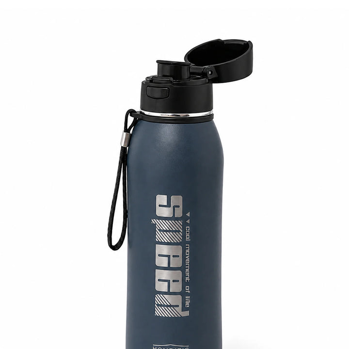Homeatic Speed Vacuum Flask 800ML Navy Steel Water Bottle at Zubaidas Official Pakistan
