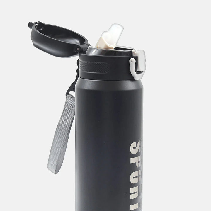 Homeatic Sport Vacuum Flask 800ML Black Steel Water Bottle at Zubaidas Official Pakistan