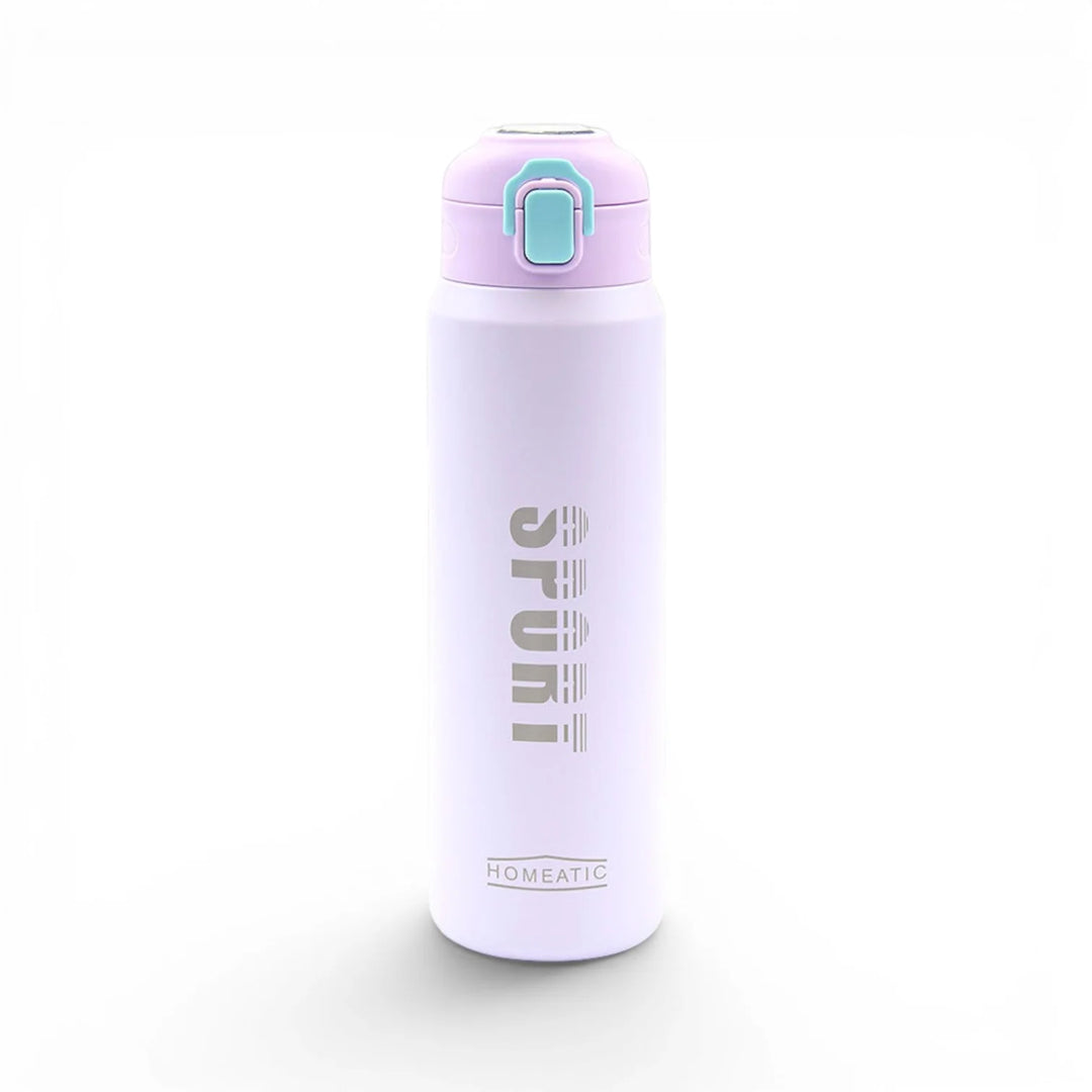 Homeatic Sport Vacuum Flask 800ML Purple Steel Water Bottle at Zubaidas
