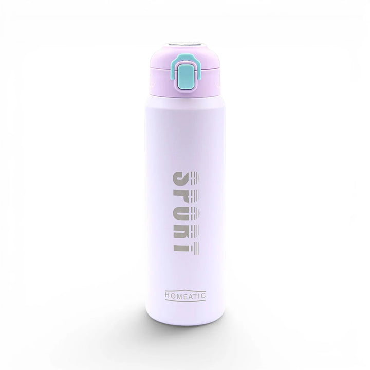 Homeatic Sport Vacuum Flask 800ML Purple Steel Water Bottle at Zubaidas