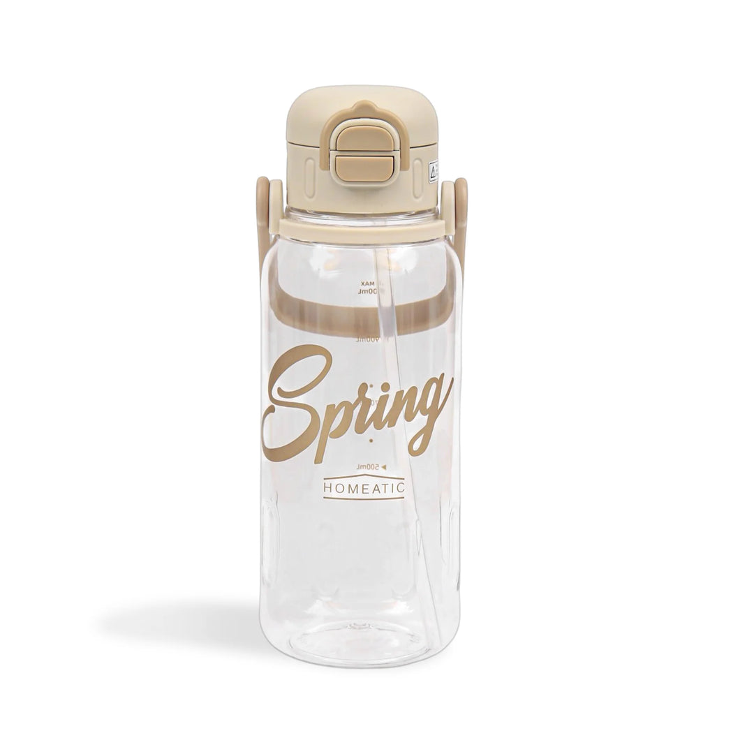 Homeatic Spring Sports Water Bottle 1300ML Beige at Zubaidas