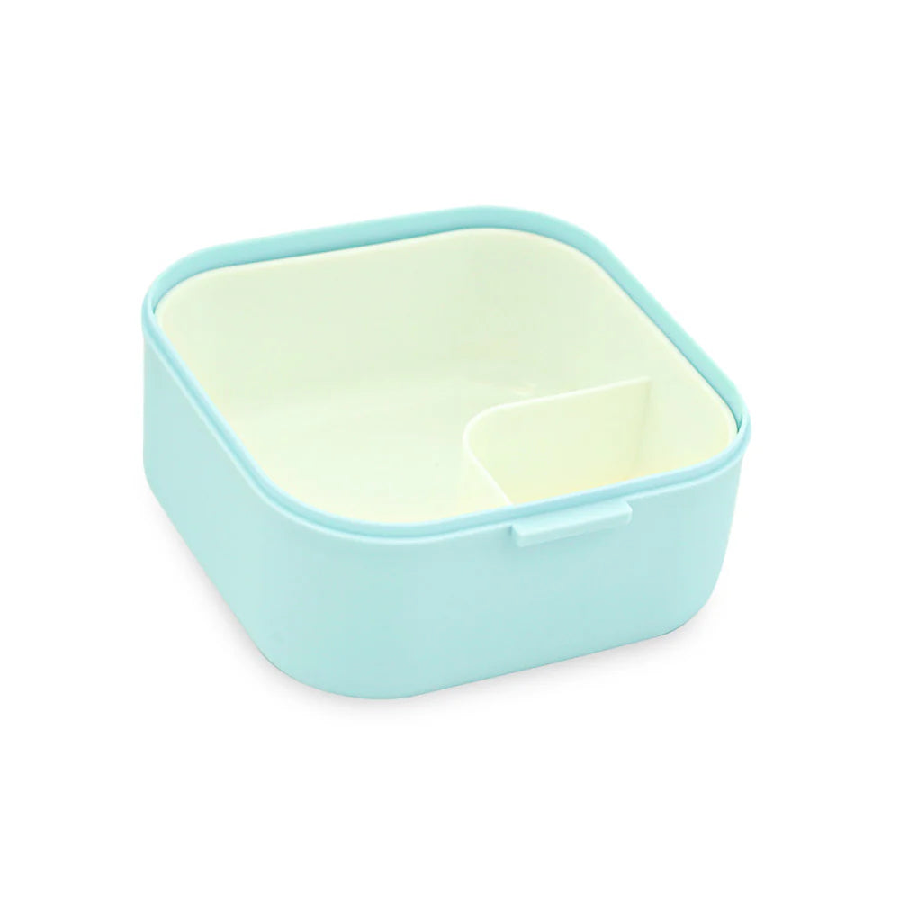 Homeatic Square Bento Plastic Blue 750 ML Lunch Box with Cutlery at Zubaidas Online Pakistan