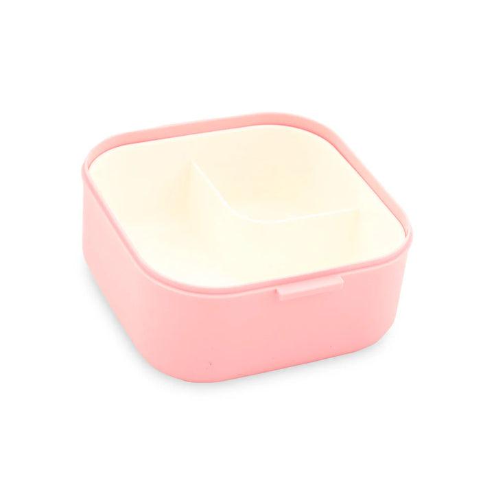 Homeatic Square Bento Plastic Pink 750 ML Lunch Box with Cutlery at Zubaidas Online Pakistan
