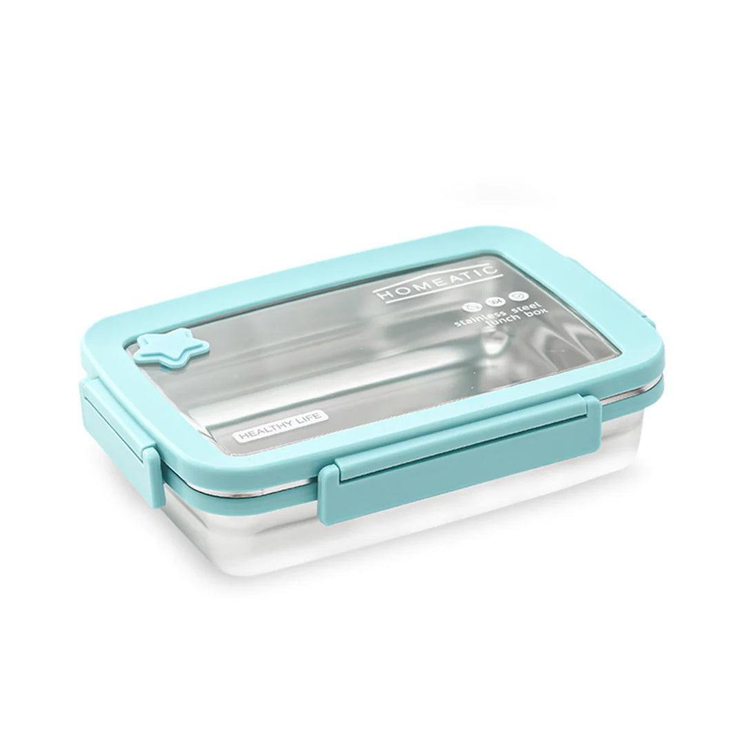 Homeatic Stainless Steel Blue 900 ml Lunch Box at Zubaidas