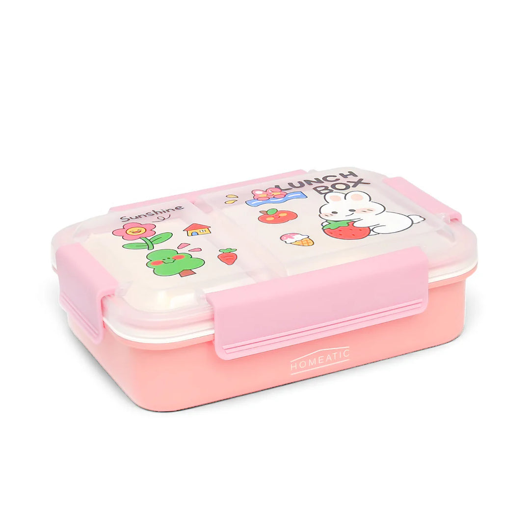 Homeatic Sunshine Pink 1 Ltr Lunch Box at Zubaidas