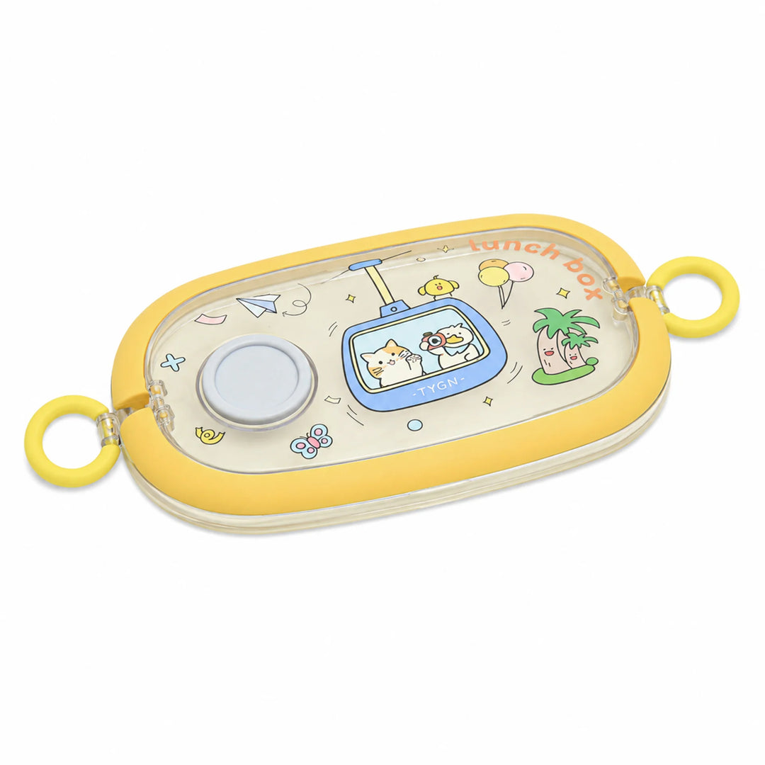 Homeatic Tempting Surprise Stainless Steel Blue 750 ML Lunch Box with Cutlery at Zubaidas Best Online Baby and Kids Shop in Pakistan