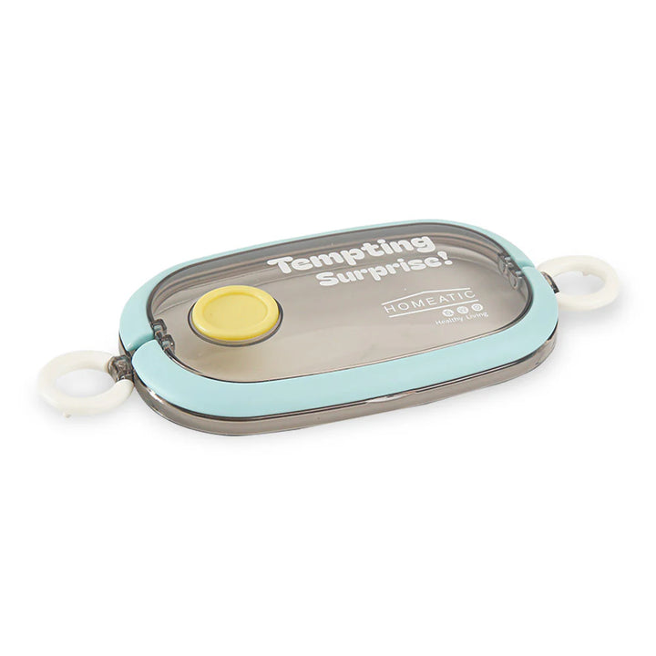 Homeatic Tempting Surprise Stainless Steel Blue 750 ML Lunch Box with Cutlery at Zubaidas Best Online Baby and Kids Store in Pakistan