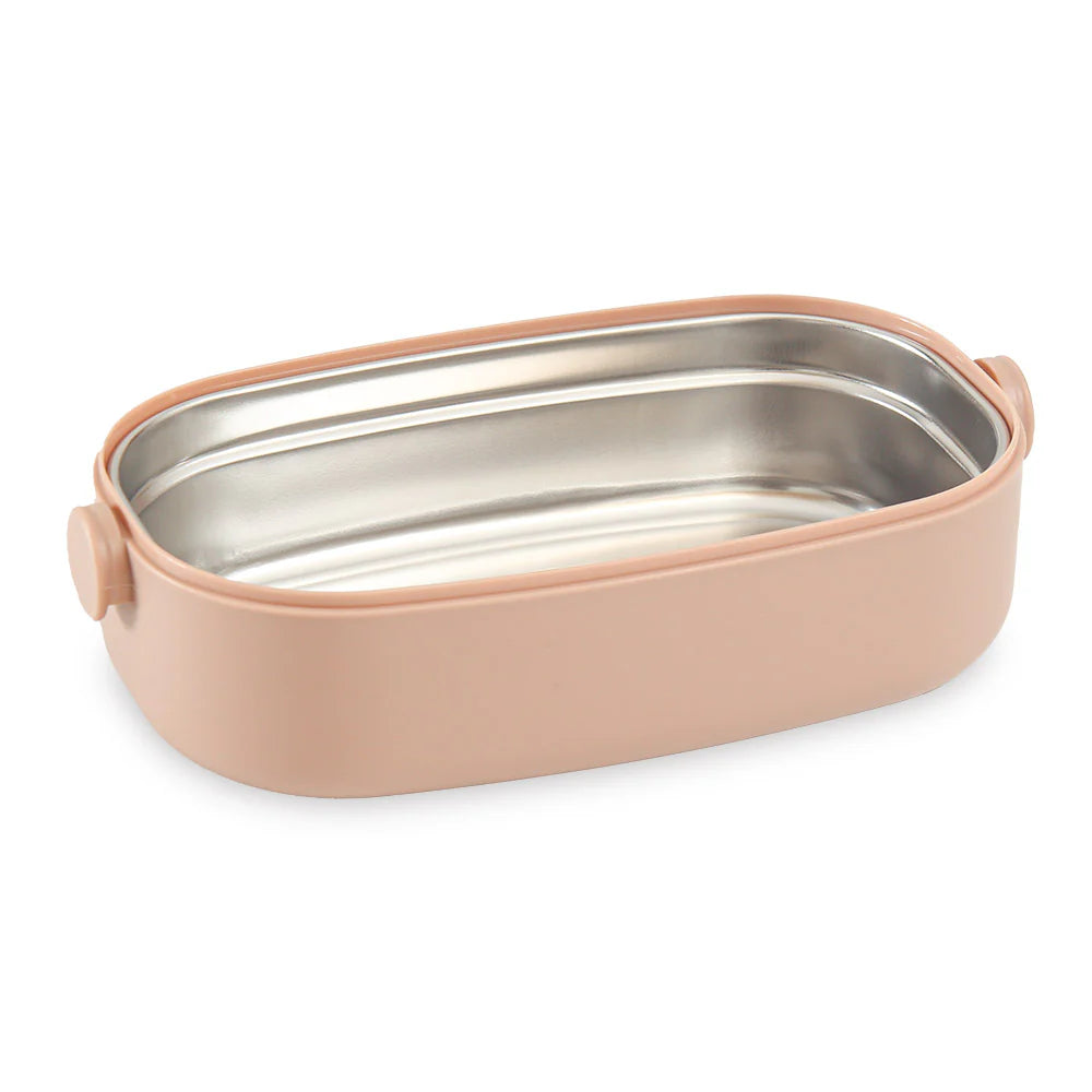 Homeatic Tempting Surprise Stainless Steel Pink 750 ML Lunch Box with Cutlery at Zubaidas Official Pakistan