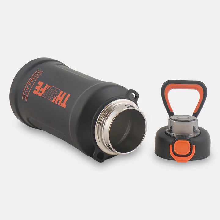 Homeatic The Life Vacuum Flask 1000ML Black Steel Water Bottle at Zubaidas Best Online Baby and Kids Store in Pakistan