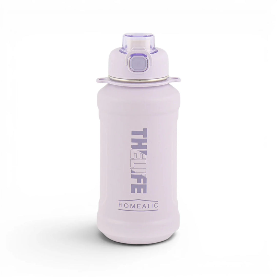 Homeatic The Life Vacuum Flask 1000ML Purple Steel Water Bottle at Zubaidas