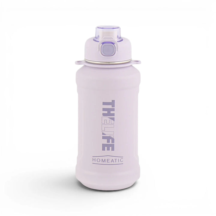 Homeatic The Life Vacuum Flask 1000ML Purple Steel Water Bottle at Zubaidas