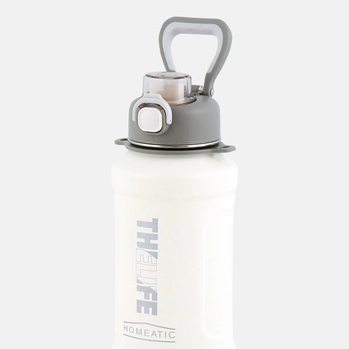 Homeatic The Life Vacuum Flask 1000ML White Steel Water Bottle at Zubaidas Official Pakistan