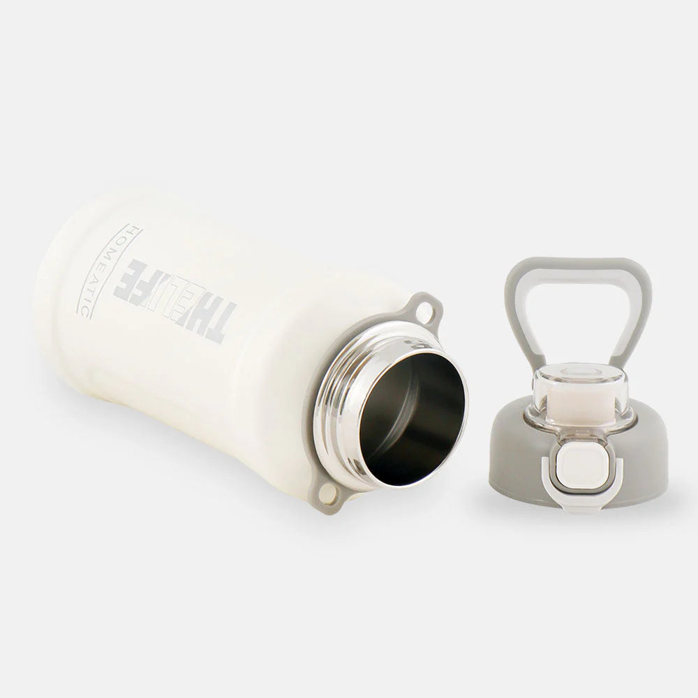 Homeatic The Life Vacuum Flask 1000ML White Steel Water Bottle at Zubaidas Best Online Baby and Kids Store in Pakistan