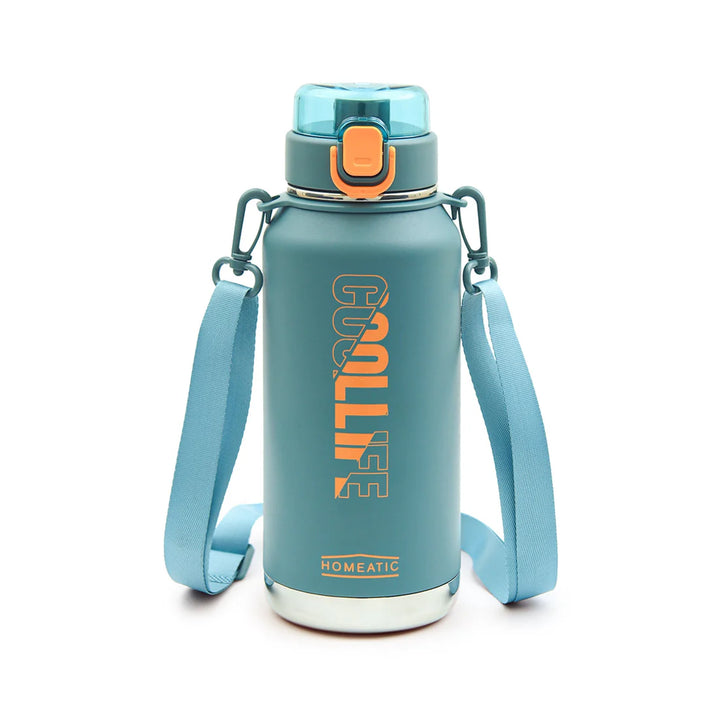 Homeatic Vacuum Flask 1100ML Green Steel Water Bottle at Zubaidas