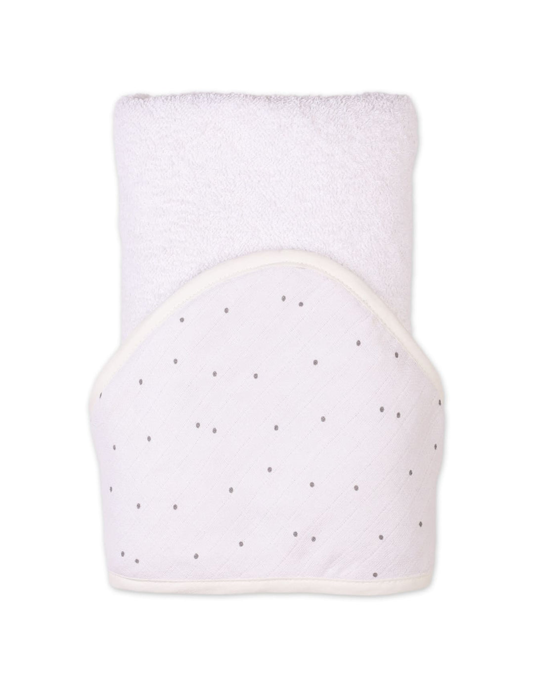 Hooded Baby Towels Bambies Dotted Printed White at Zubaidas Official