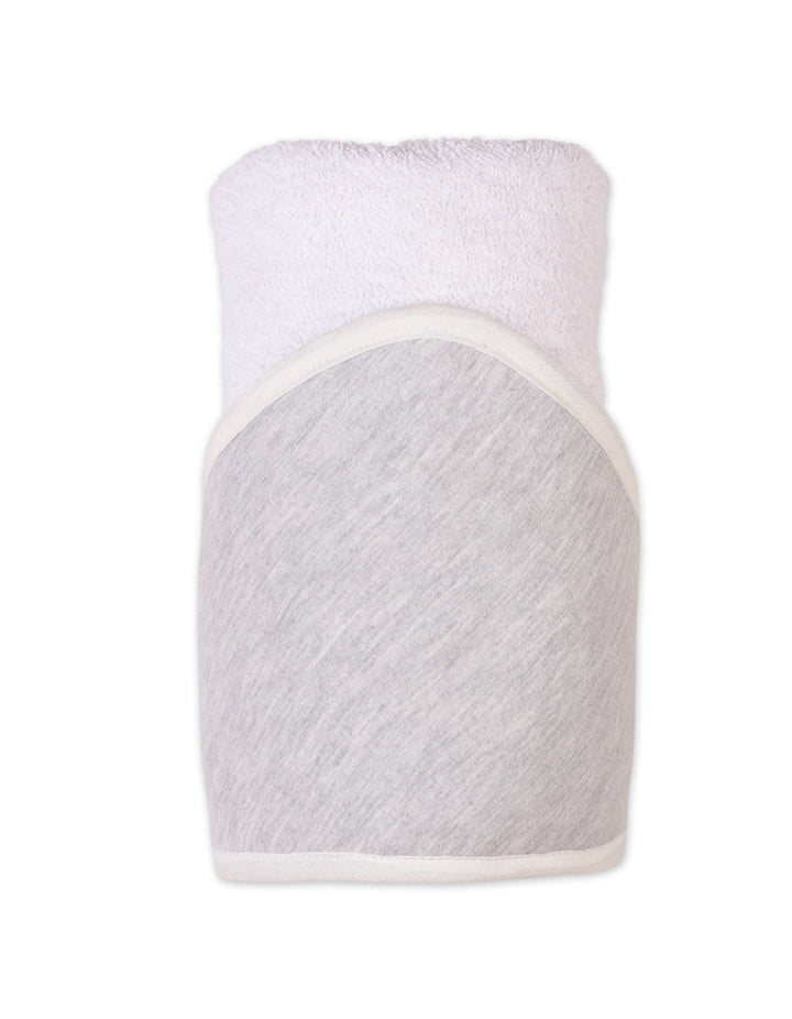 Hooded Baby Towels Bambies Grey and Cream at Zubaidas Official