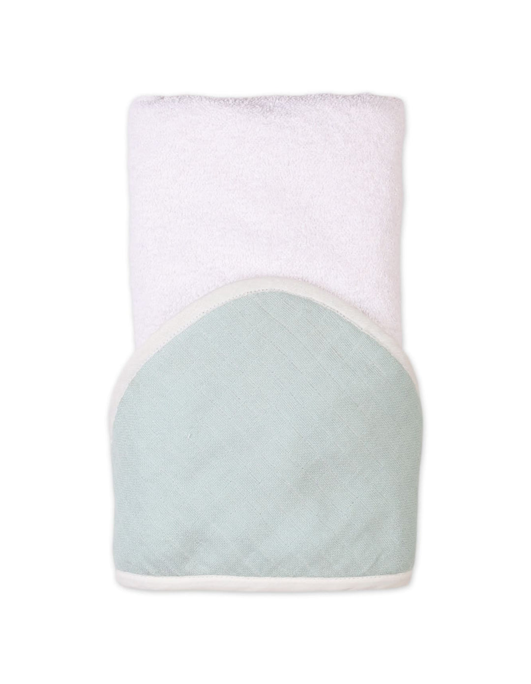 Hooded Baby Towels Bambies Mint Green and White at Zubaidas Official