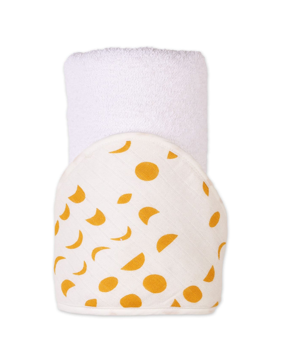 Hooded Baby Towels Bambies Moon Cream and White at Zubaidas Official