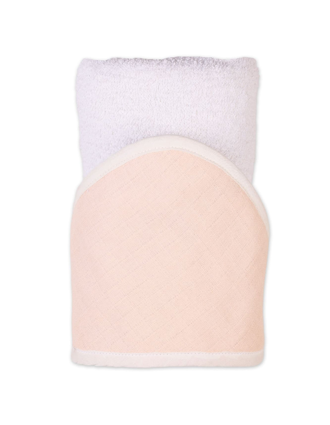 Hooded Baby Towels Bambies Peach and Cream at Zubaidas Official