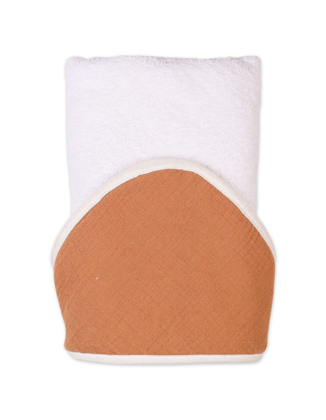 Hooded Baby Towels Bambies Rust and White at Zubaidas Official