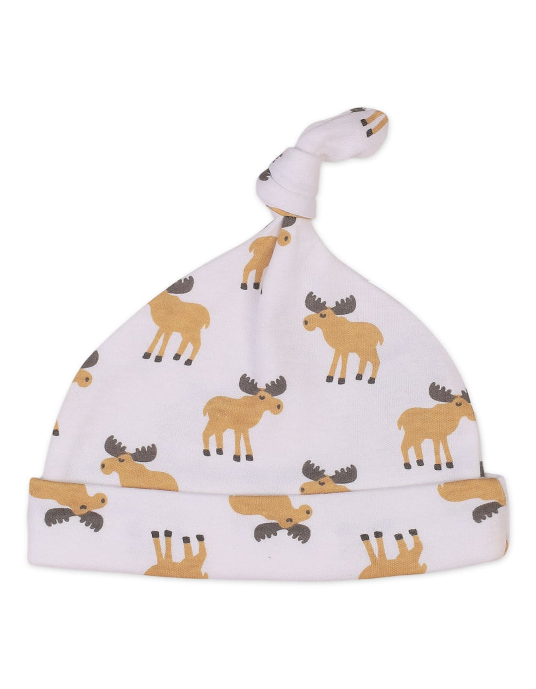 Infant 6 Pcs Bibs and Knotted Caps Set Moose and Bear Prints at Zubaidas Best Online Baby Store in Pakistan
