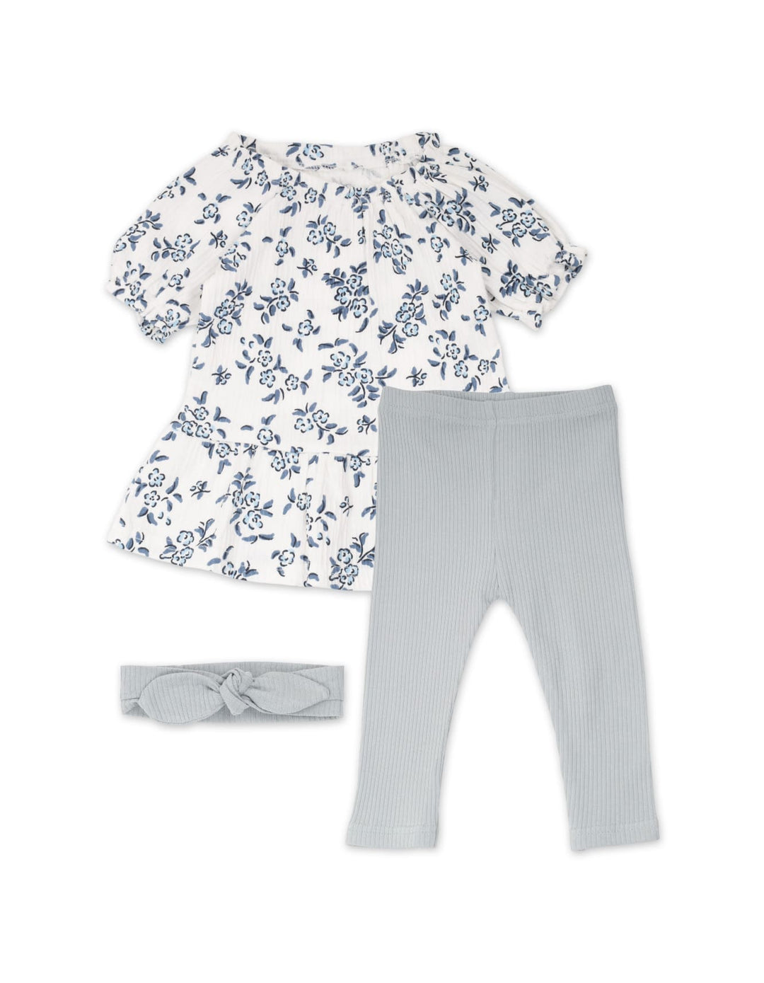 Infant and Toddler Girl Summer 3 Pieces Dress Set Floral at Zubaidas
